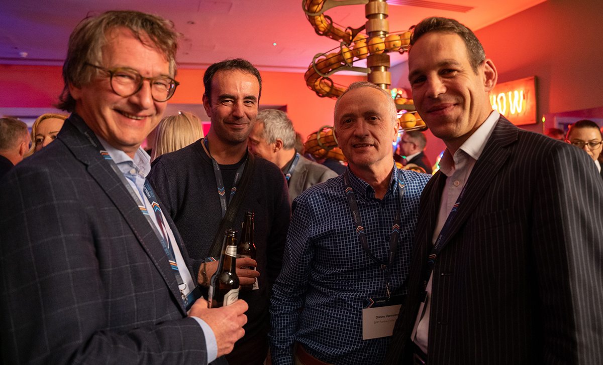 Xavier Lang-Claes networking at Lendscape Live 2022